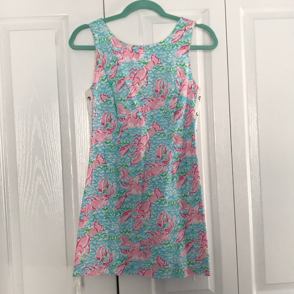 Lilly Pulitzer lobster print shift dress